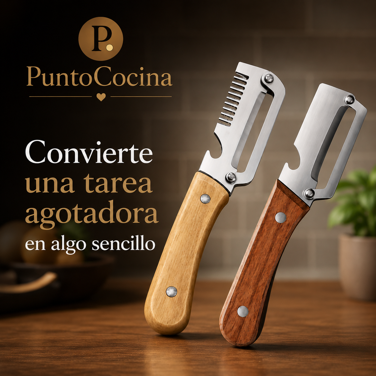 Pelador Multifuncional - Menos esfuerzo y más comodidad