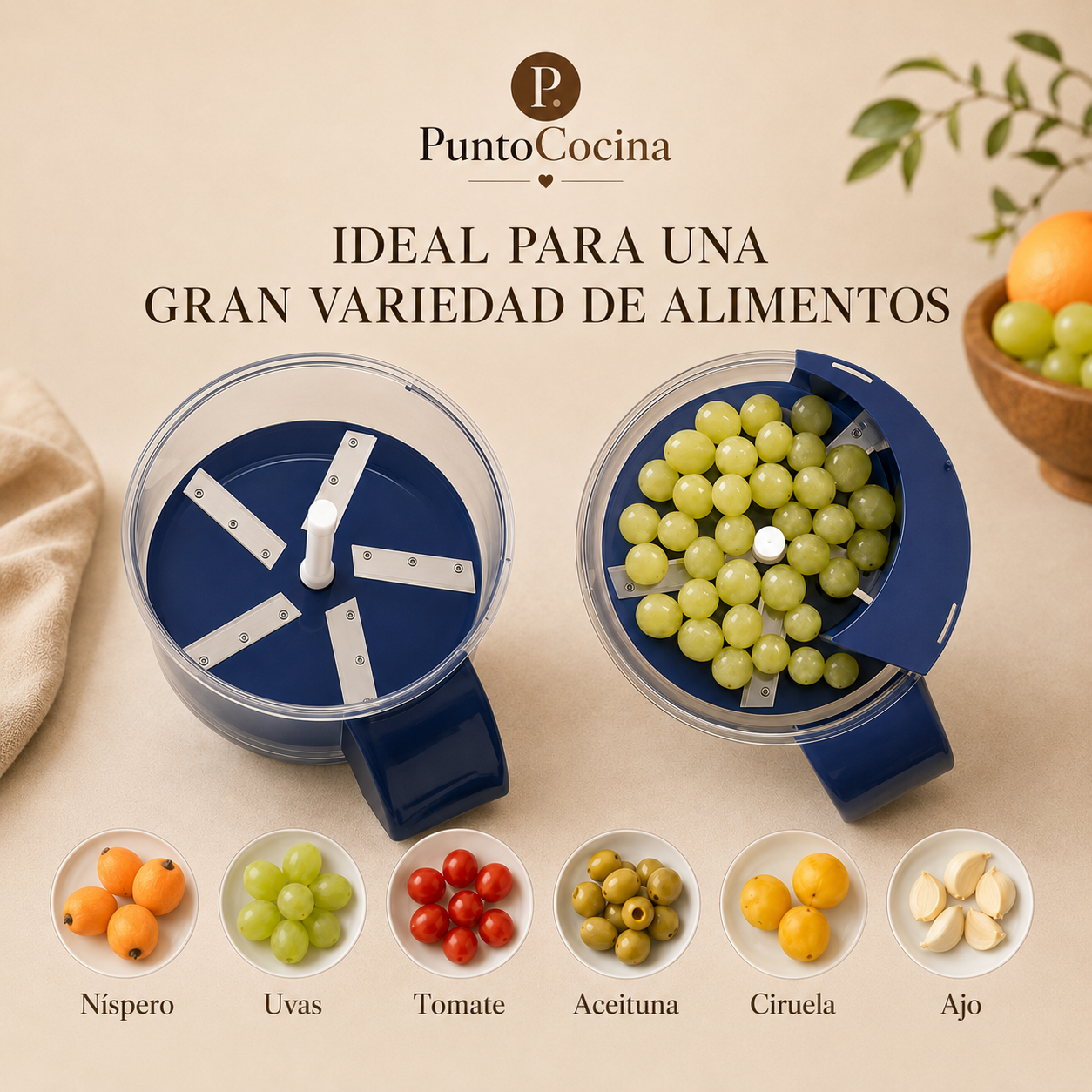 Peladora de frutas y verduras eléctrico | Pela rápido, sencillo y sin esfuerzo